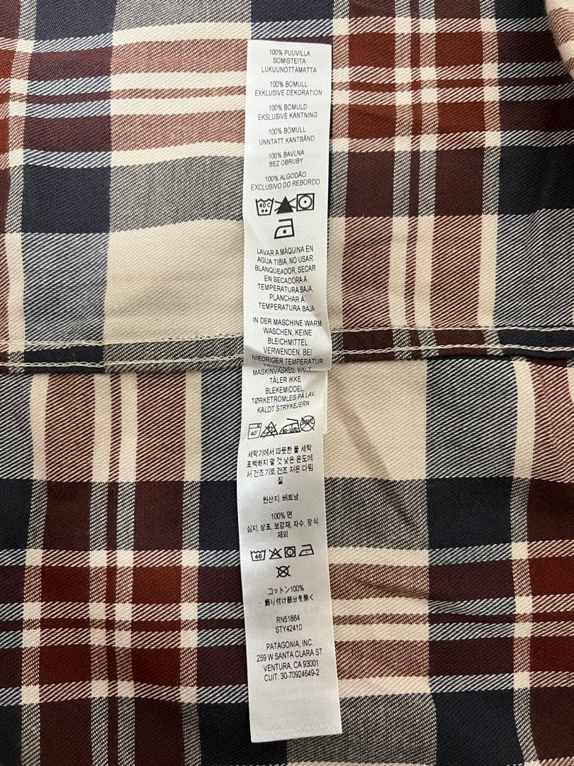 パタゴニア ライトウェイト フィヨルドフランネルシャツ Sサイズ PDVA 新品