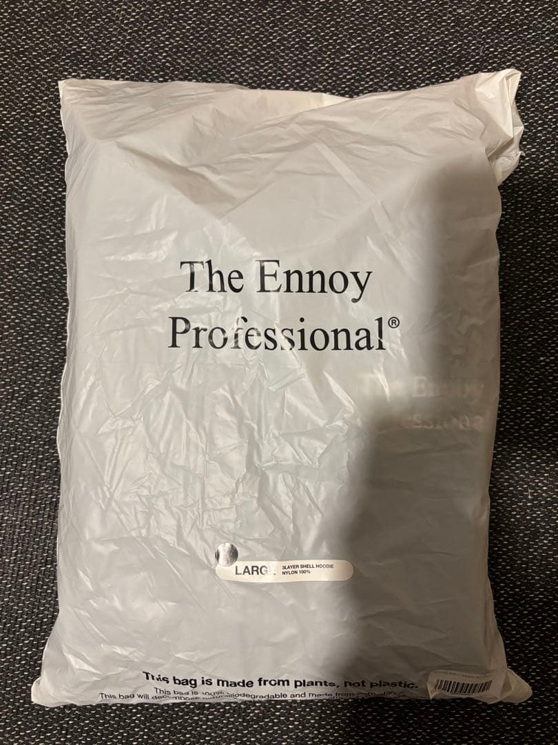 Lサイズ ennoy 3LAYER SHELL HOODIE (BLACK)