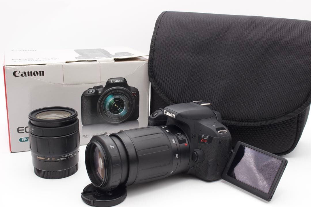 Canon EOS Kiss X9i ダブルレンズ　高倍率　元箱・カメラバッグ有