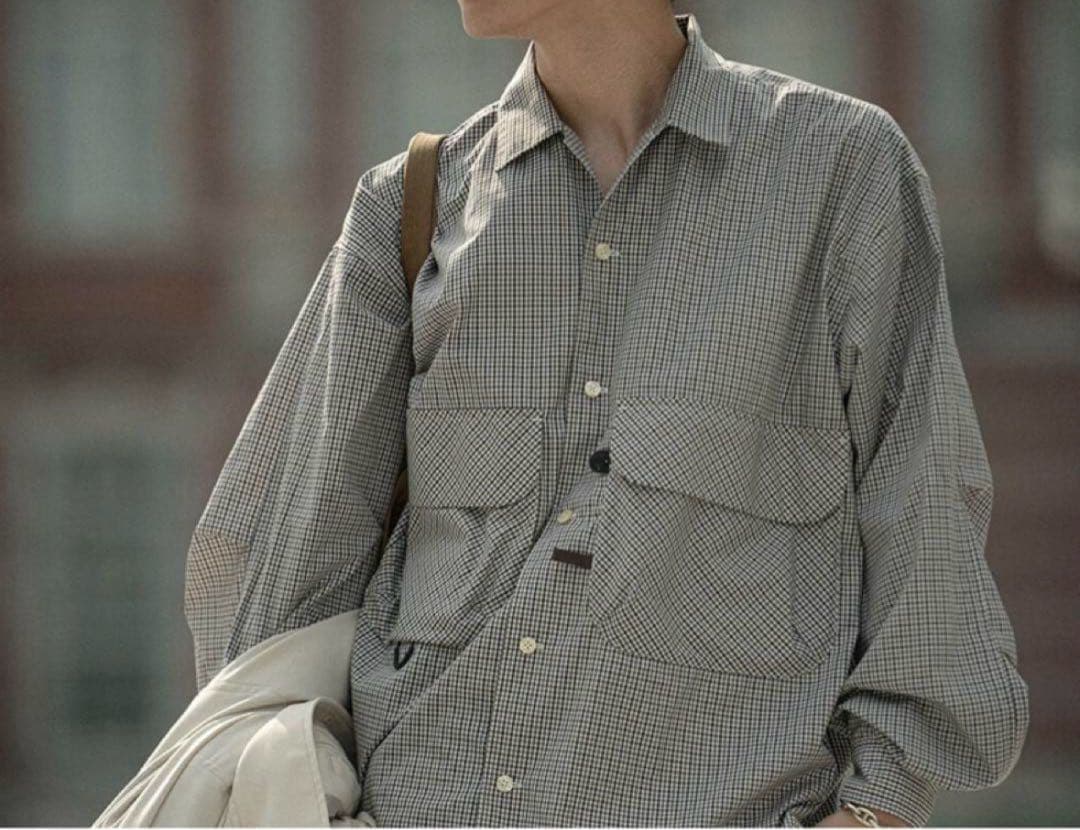 daiwa pier39 ギンガムチェックシャツ グリーン M