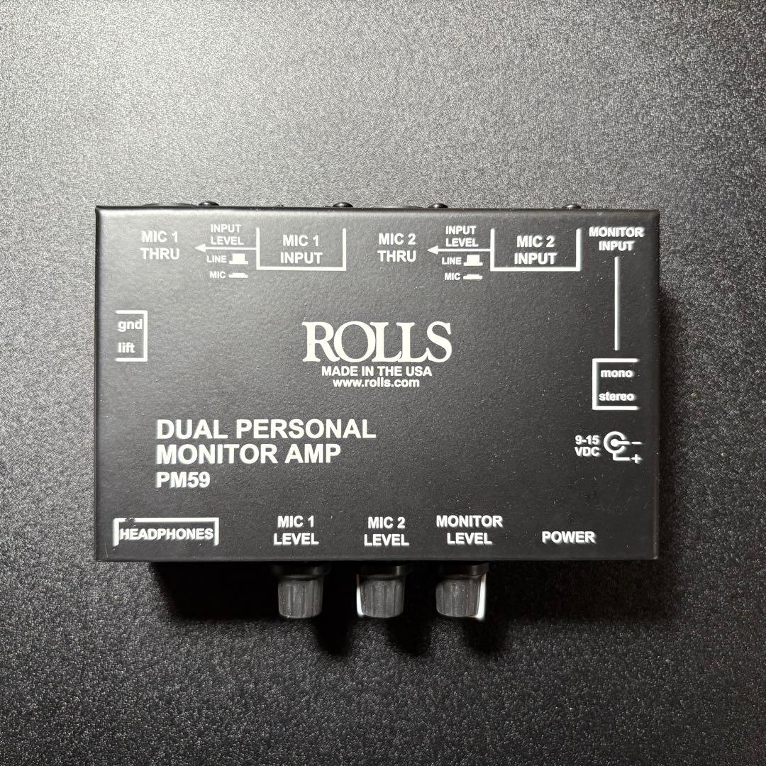 ROLLS PM59 デュアルパーソナルモニターアンプ