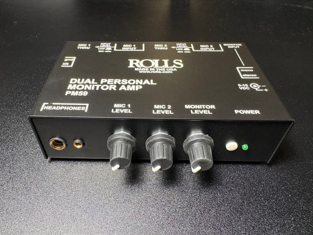 ROLLS PM59 デュアルパーソナルモニターアンプ