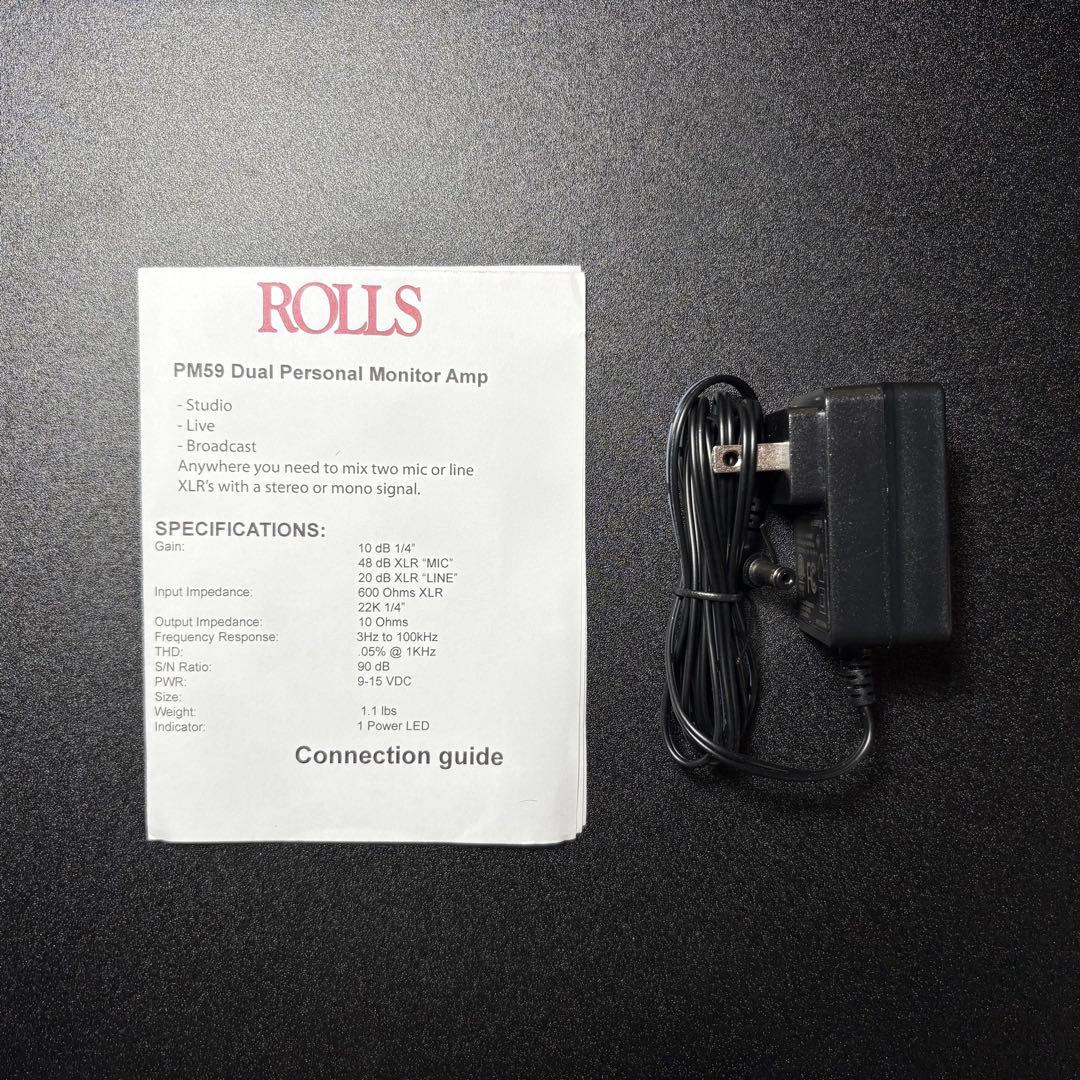 ROLLS PM59 デュアルパーソナルモニターアンプ