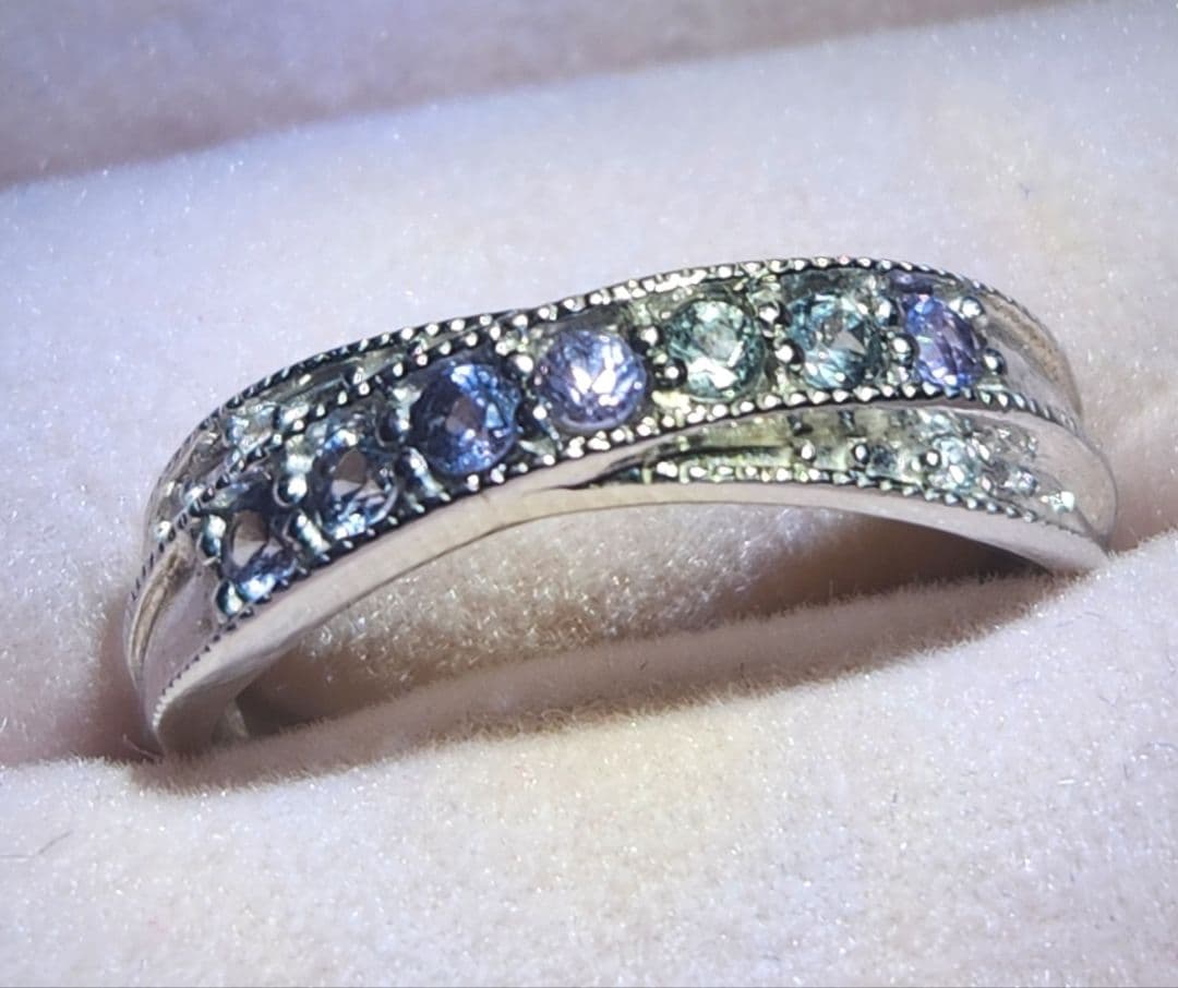 K*i様 カラーチェンジガーネット アレキタイプ シルバーリング