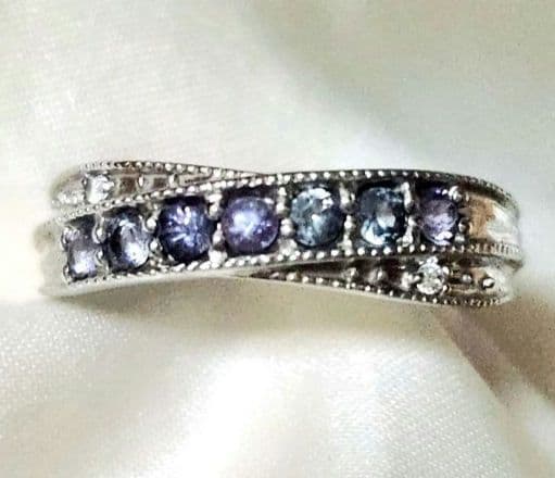 K*i様 カラーチェンジガーネット アレキタイプ シルバーリング