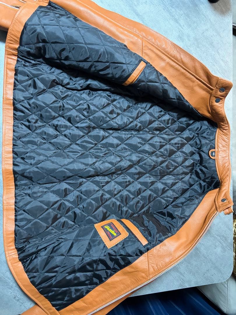 FREEDOM　レザージャケット　ライダース　本革　キャメル