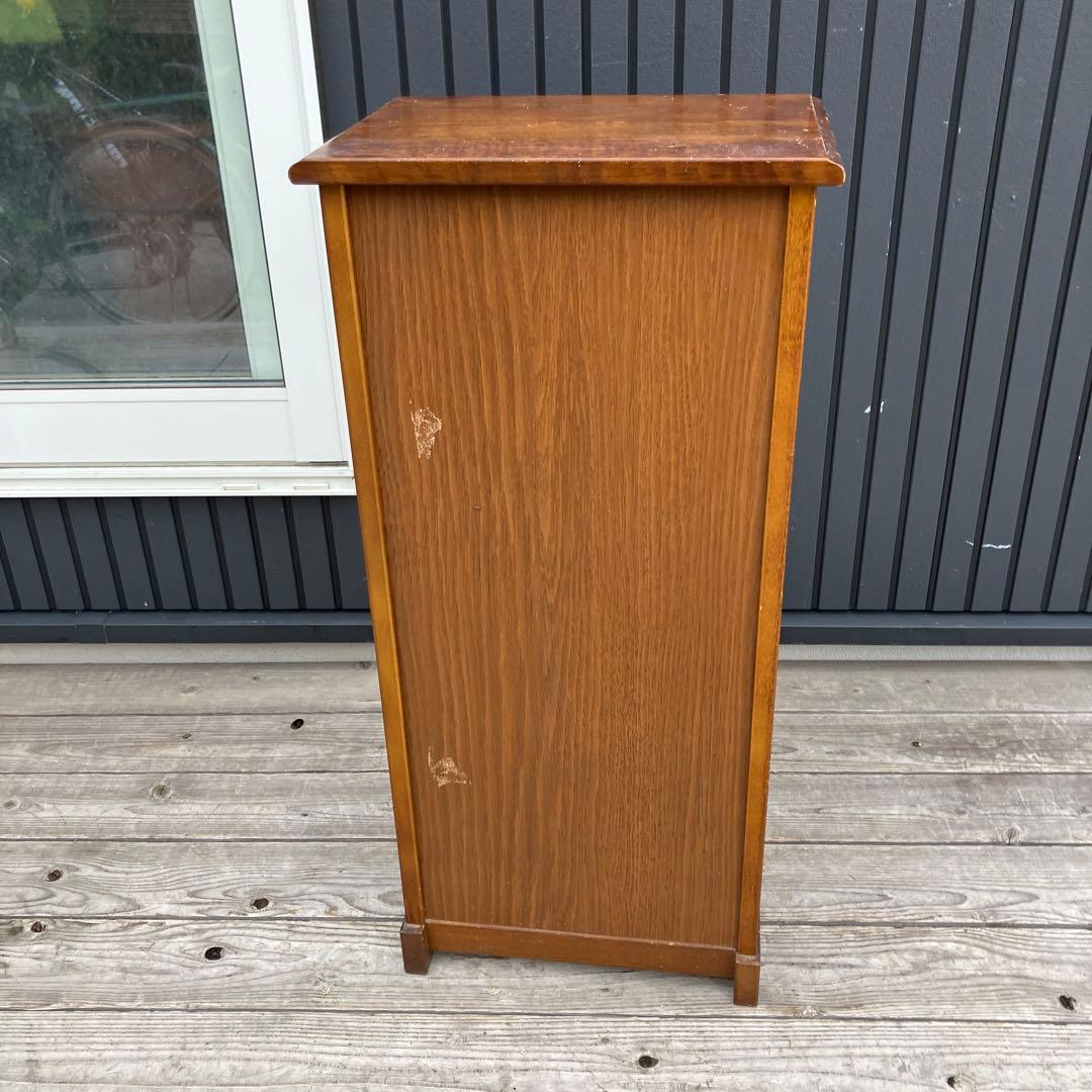 昭和レトロ カリモク コロニアル 木製コールキャビネット 飾り棚 古家具 電話台