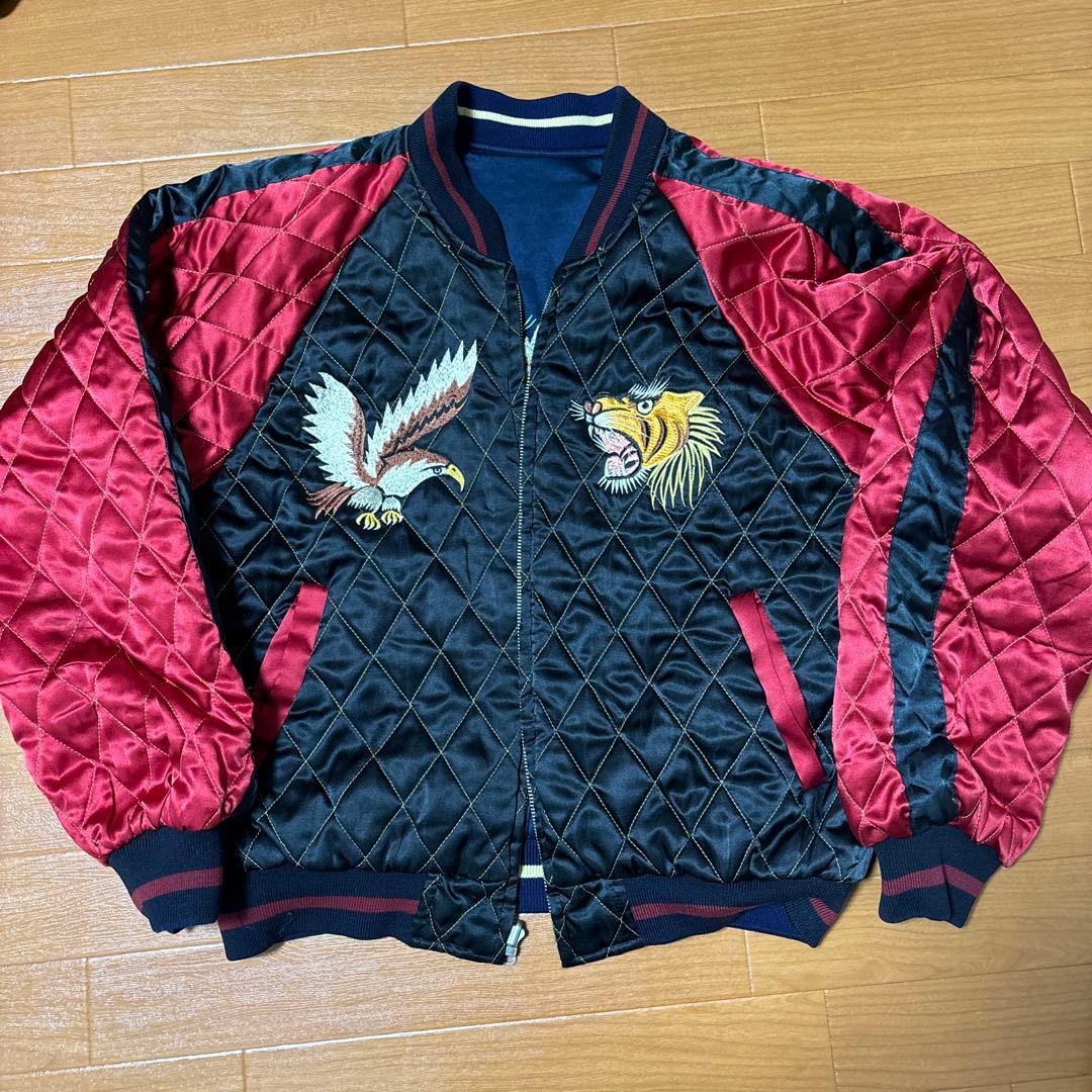 スカジャン90s 刺繍入りリバーシブル