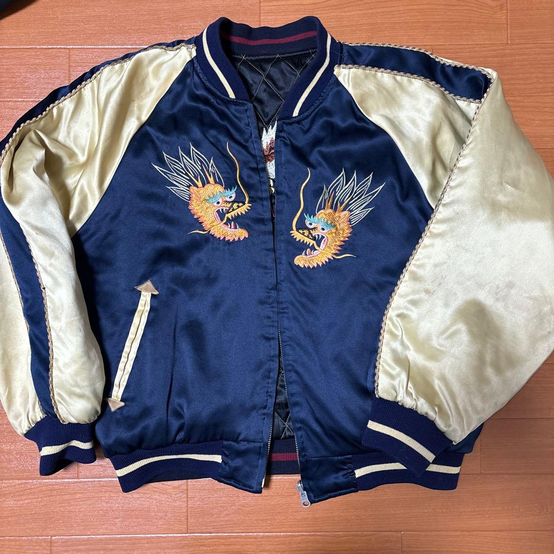 スカジャン90s 刺繍入りリバーシブル