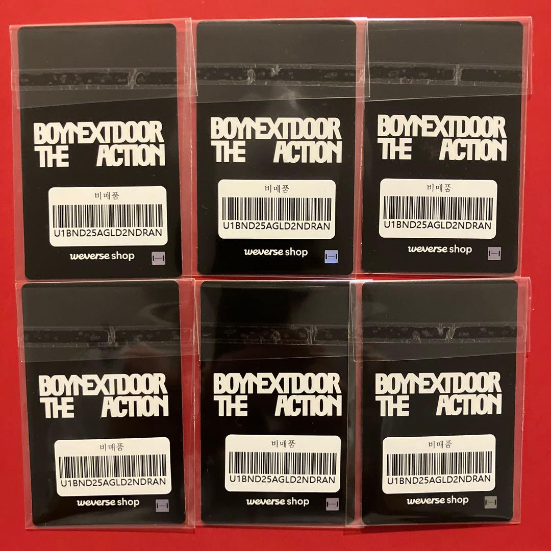 BOYNEXTDOOR THE ACTION パジャマトレカ6枚セット