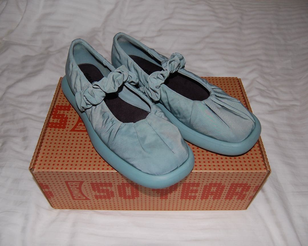 CAMPER ONDA フラットシューズ グリーン