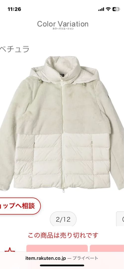 CAPE HORN ARENAL ハイブリッド ダウンジャケット未使用品