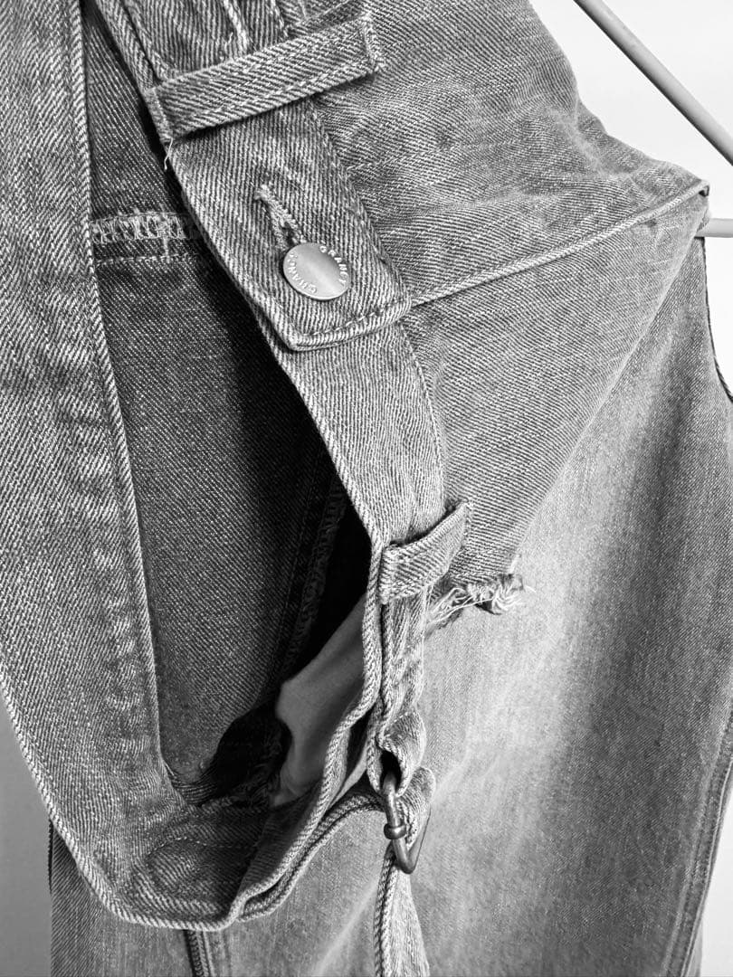 【GRANCY】グランシー　ジップデザイン バギーデニム パンツ　M