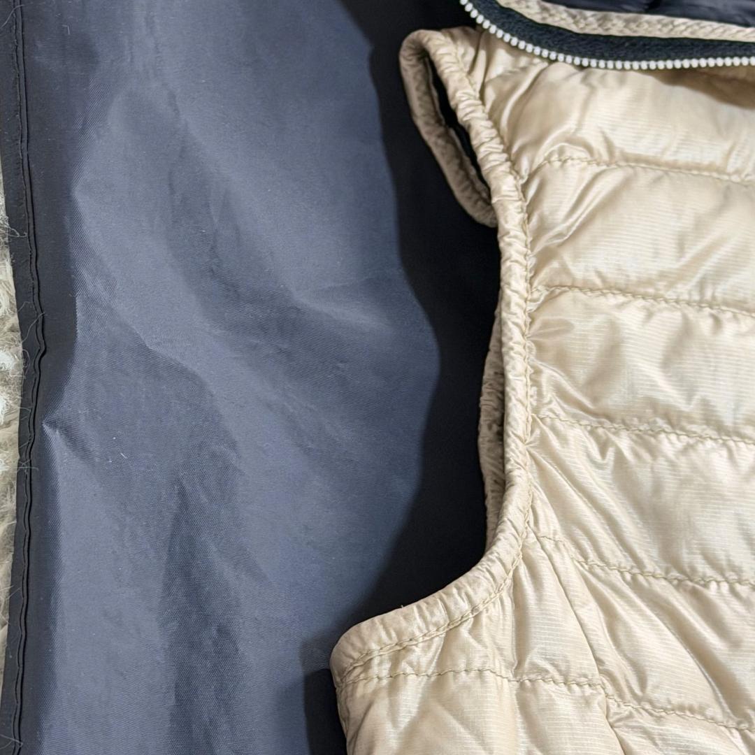 16420✨デュベティカ 42 L ダウンベスト Dロゴ フード ホワイト