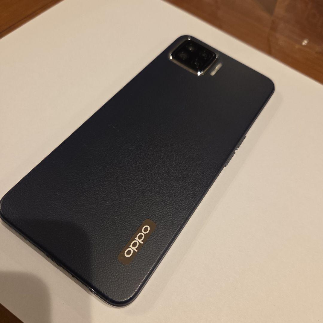 美品　OPPO A73 楽天　64GB スマホ　ネイビーブルー　付属品付　箱付