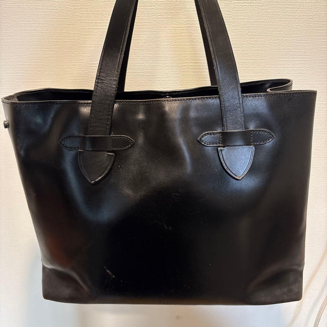 メンズ　黒トートバッグ　beams