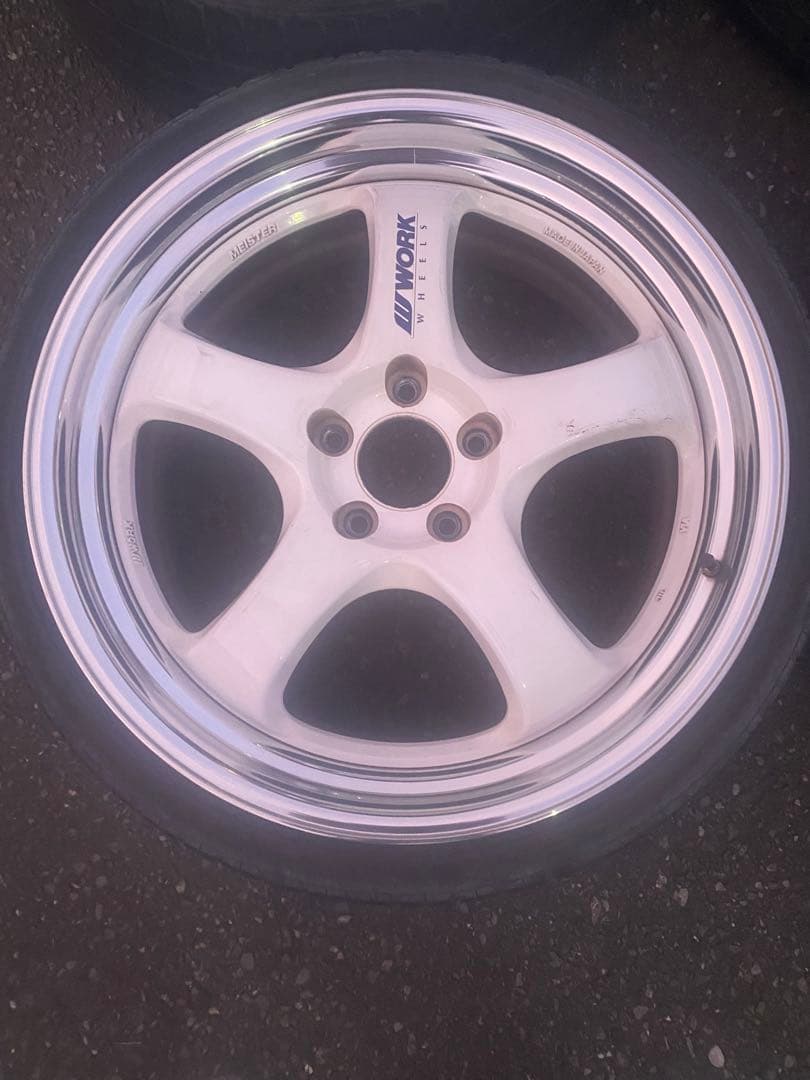 希少ホワイトワークマイスターS1R19インチ　4本セット　　　タイガ