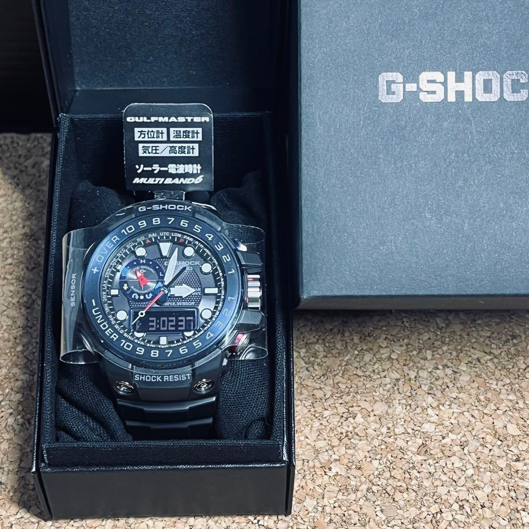 未使用カシオG-SHOCKガルフマンGWNー1000Bー1BJFソーラークォーツ
