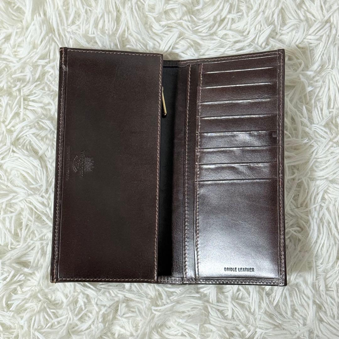 ⭐️極美品⭐️　ホワイトハウスコックス　長財布　ブライドルレザー　ダークブラウン