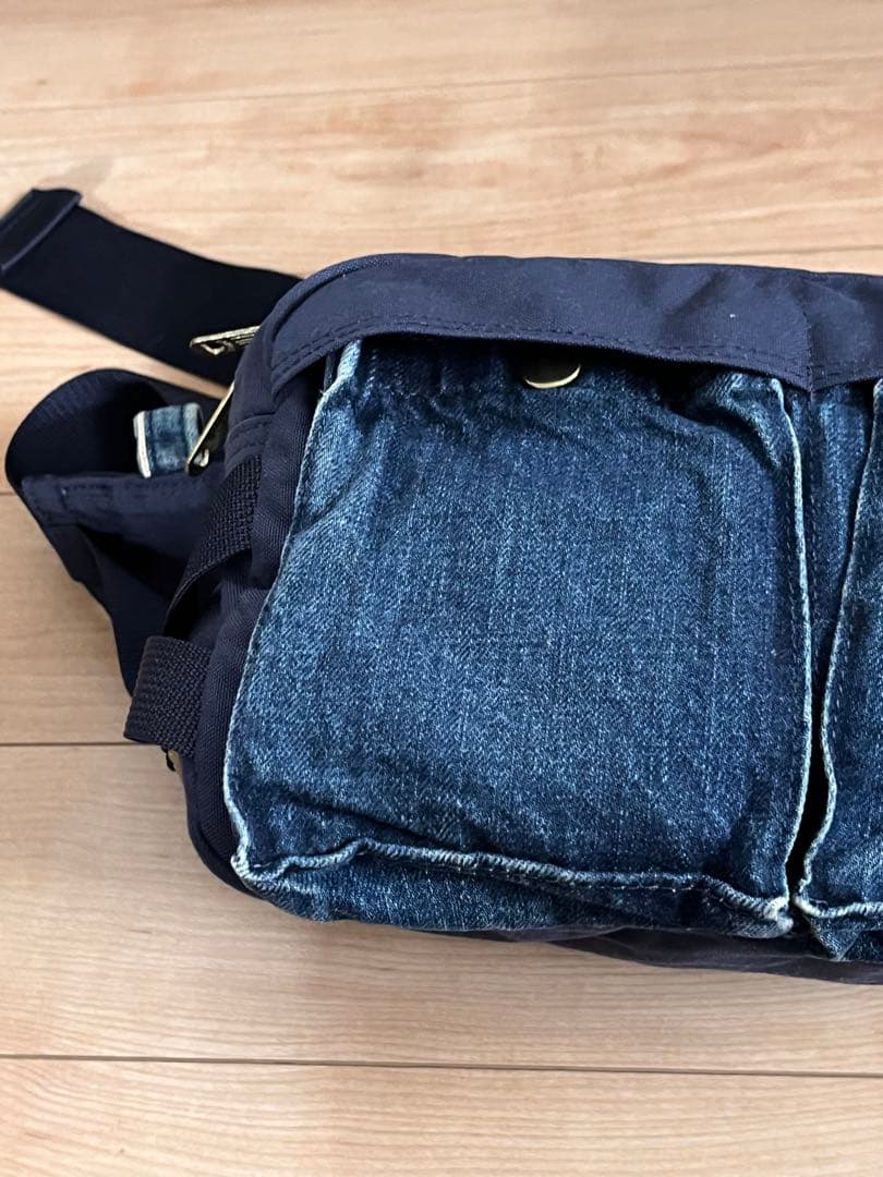レア　ポーター　リーバイス　コーデュラ ボディバッグ デニム