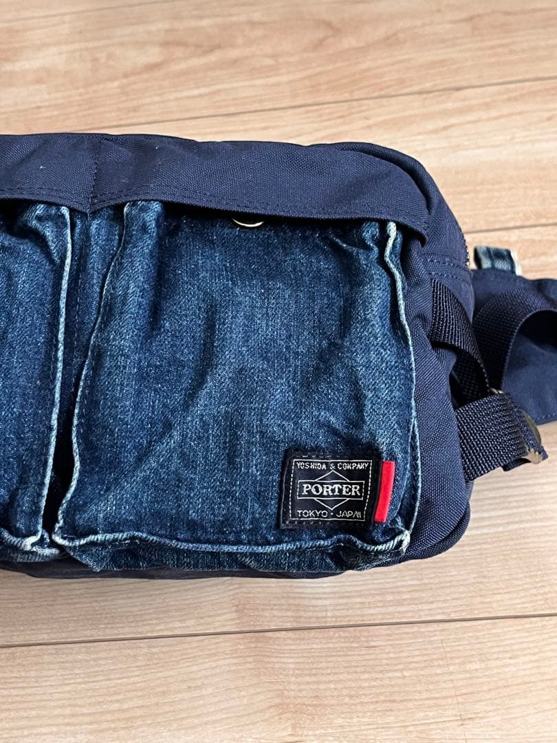 レア　ポーター　リーバイス　コーデュラ ボディバッグ デニム
