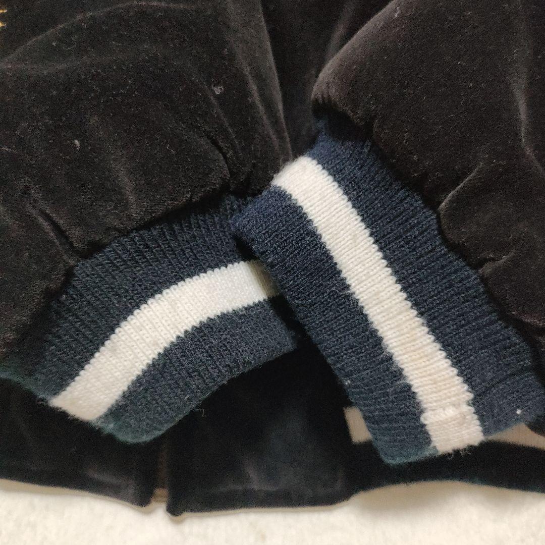 HILL CROP 短丈　ベロア スカジャン 龍虎 Lサイズ　ブラック