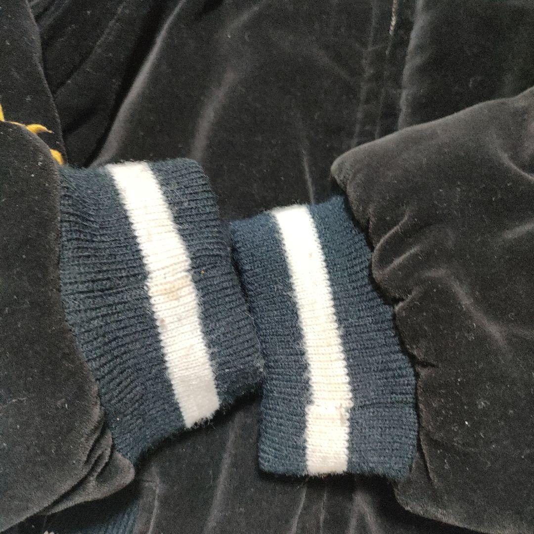 HILL CROP 短丈　ベロア スカジャン 龍虎 Lサイズ　ブラック