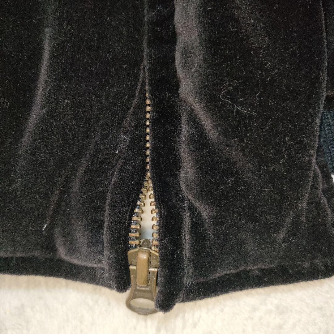 HILL CROP 短丈　ベロア スカジャン 龍虎 Lサイズ　ブラック