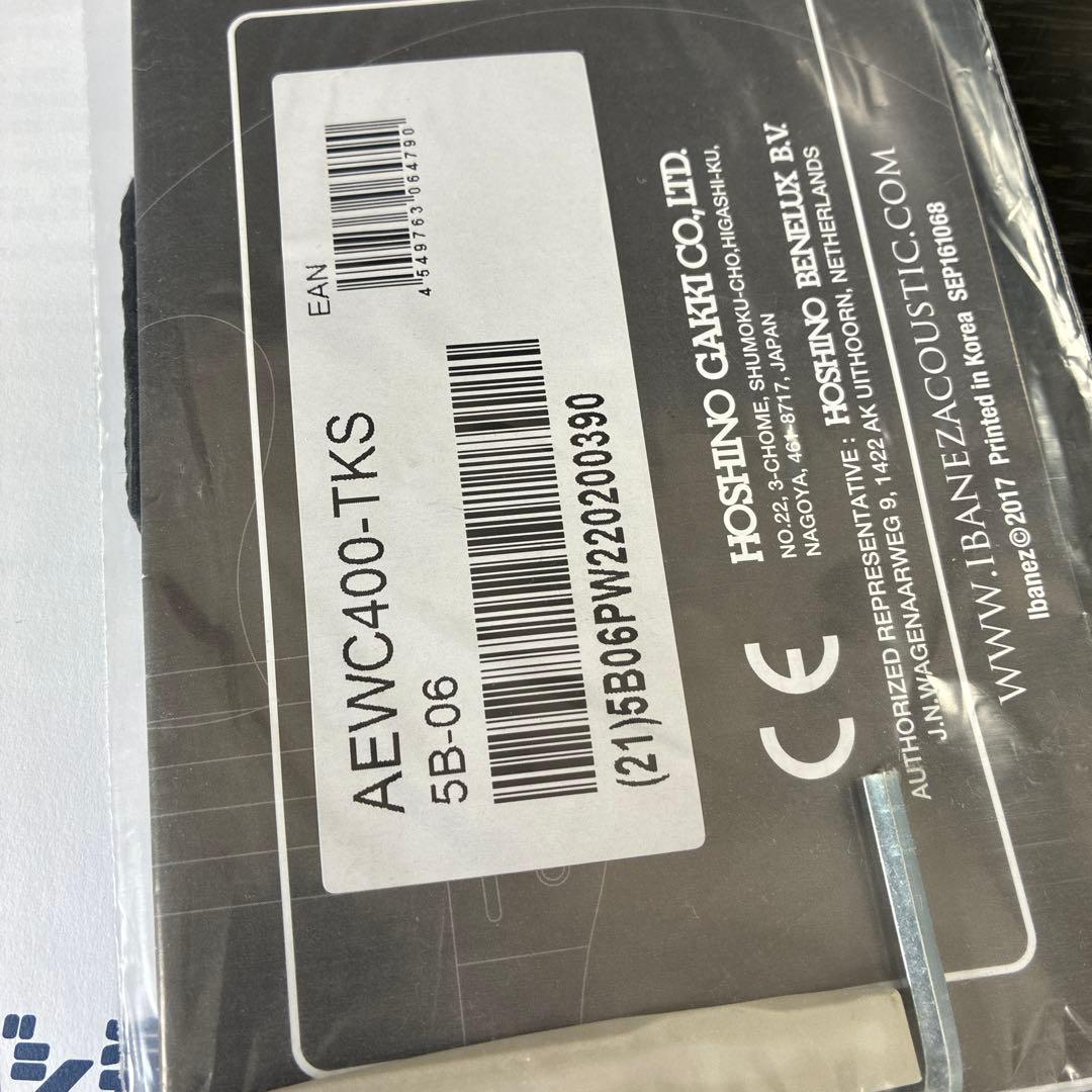 2023.03購入ほぼ未使用Ibanez エレアコブラックAEWC400-TKS