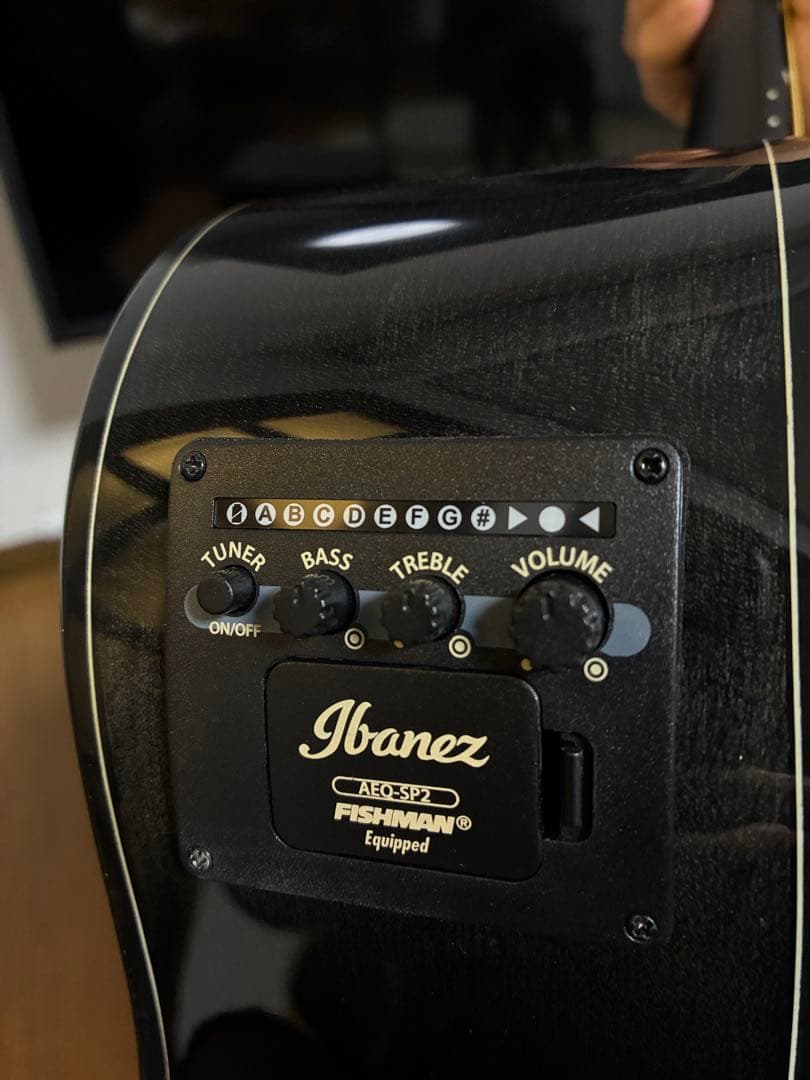 2023.03購入ほぼ未使用Ibanez エレアコブラックAEWC400-TKS