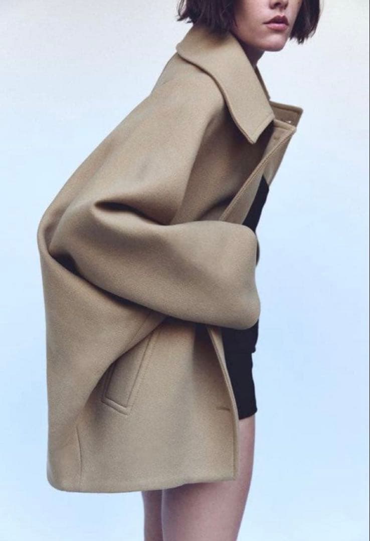 ゆーか様ZARAZW COLLECTION オーバーサイズ ショートコートM-L