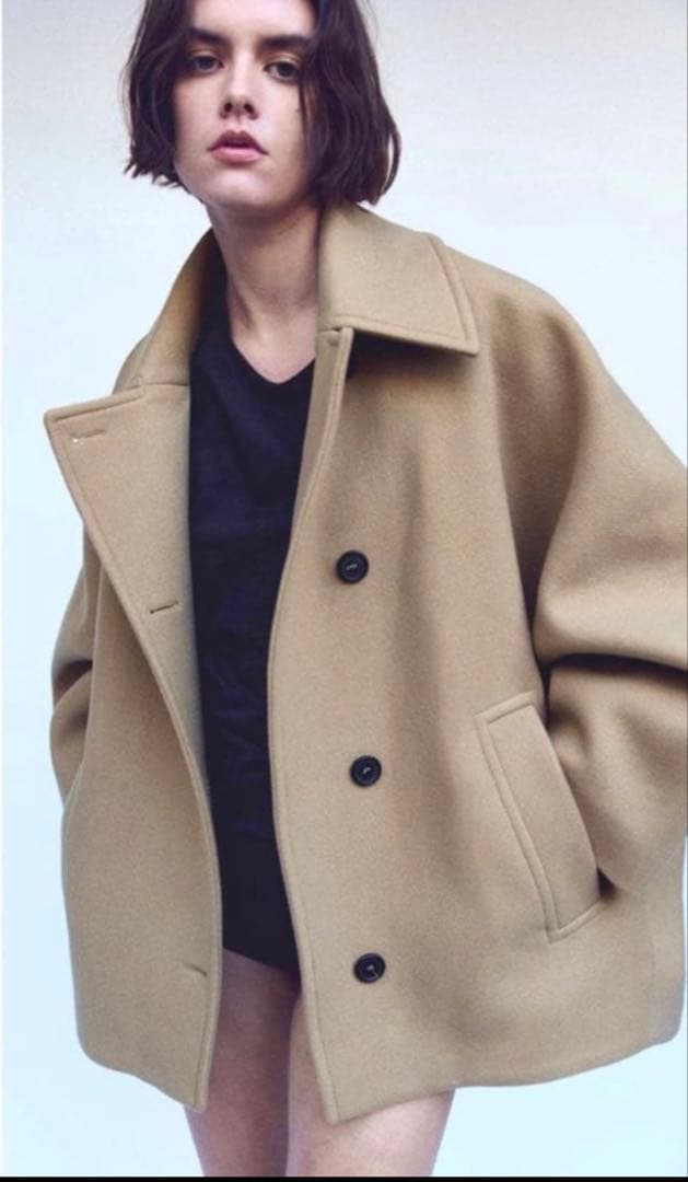 ゆーか様ZARAZW COLLECTION オーバーサイズ ショートコートM-L