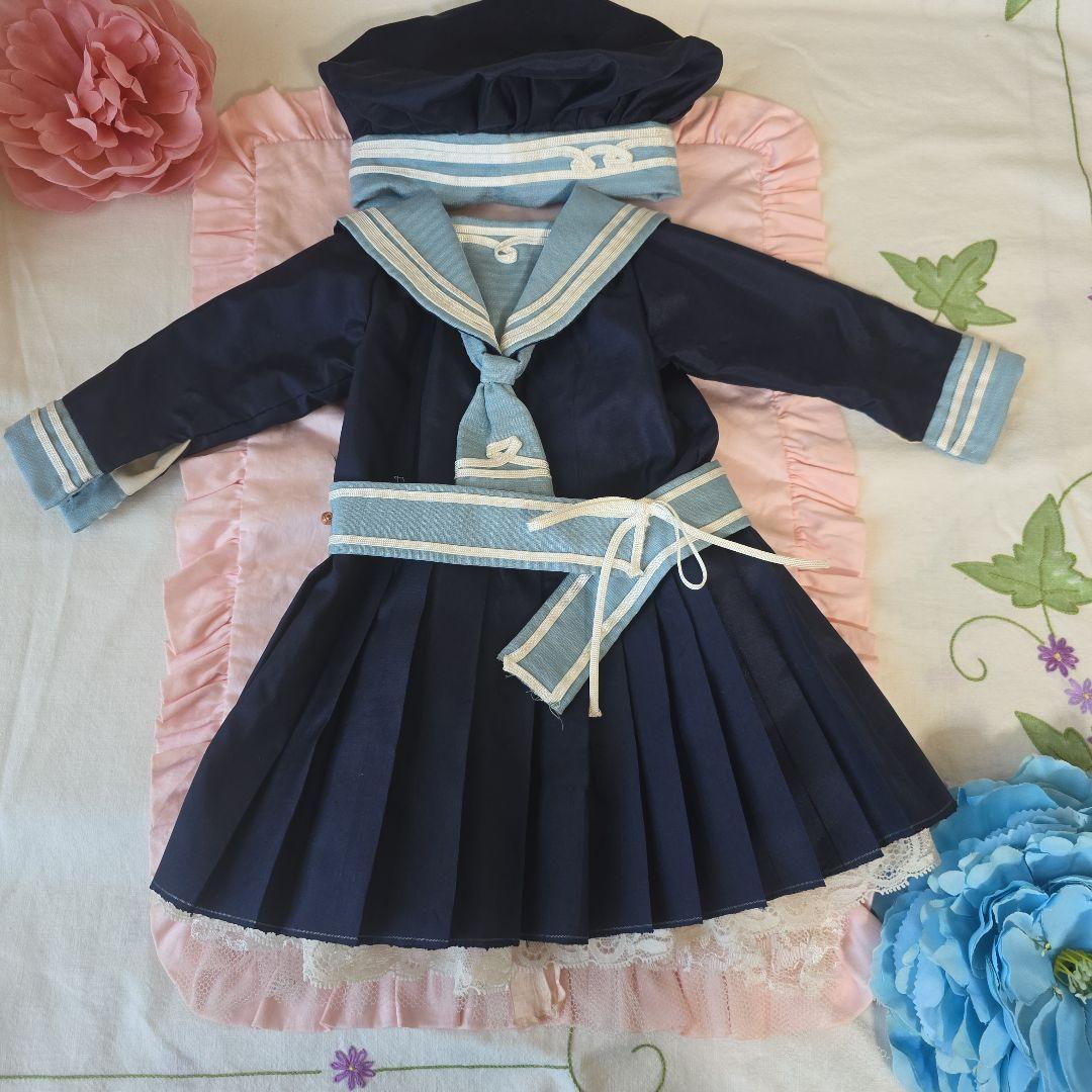 作家様　アンティークビスクドール用　ドレス　シルク　サテン