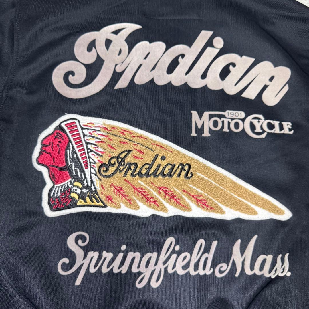 ☆【美品】Indian Motorcycle スタジャン M 刺繍ロゴ☆