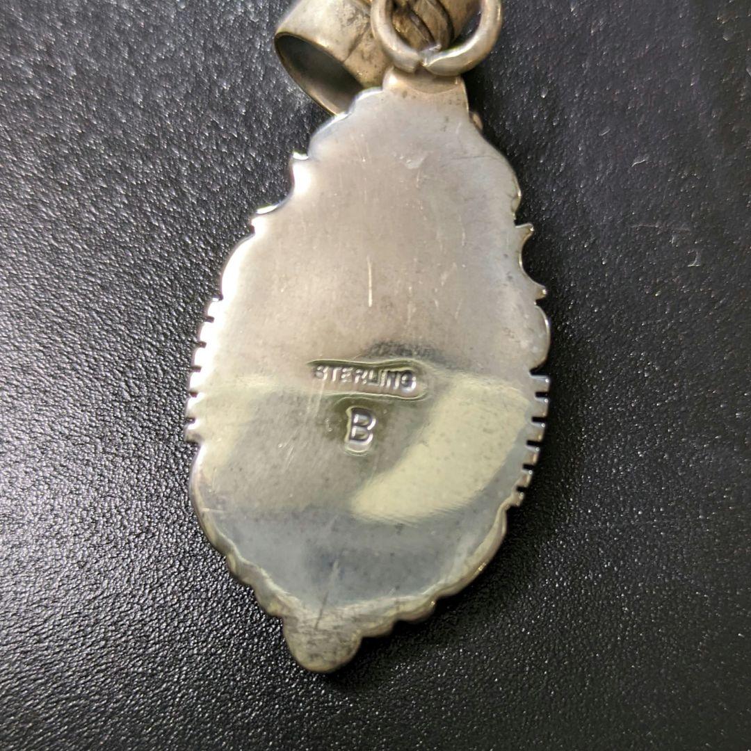 ステアリング ターコイズ ペンダントトップ ナンバーエイト