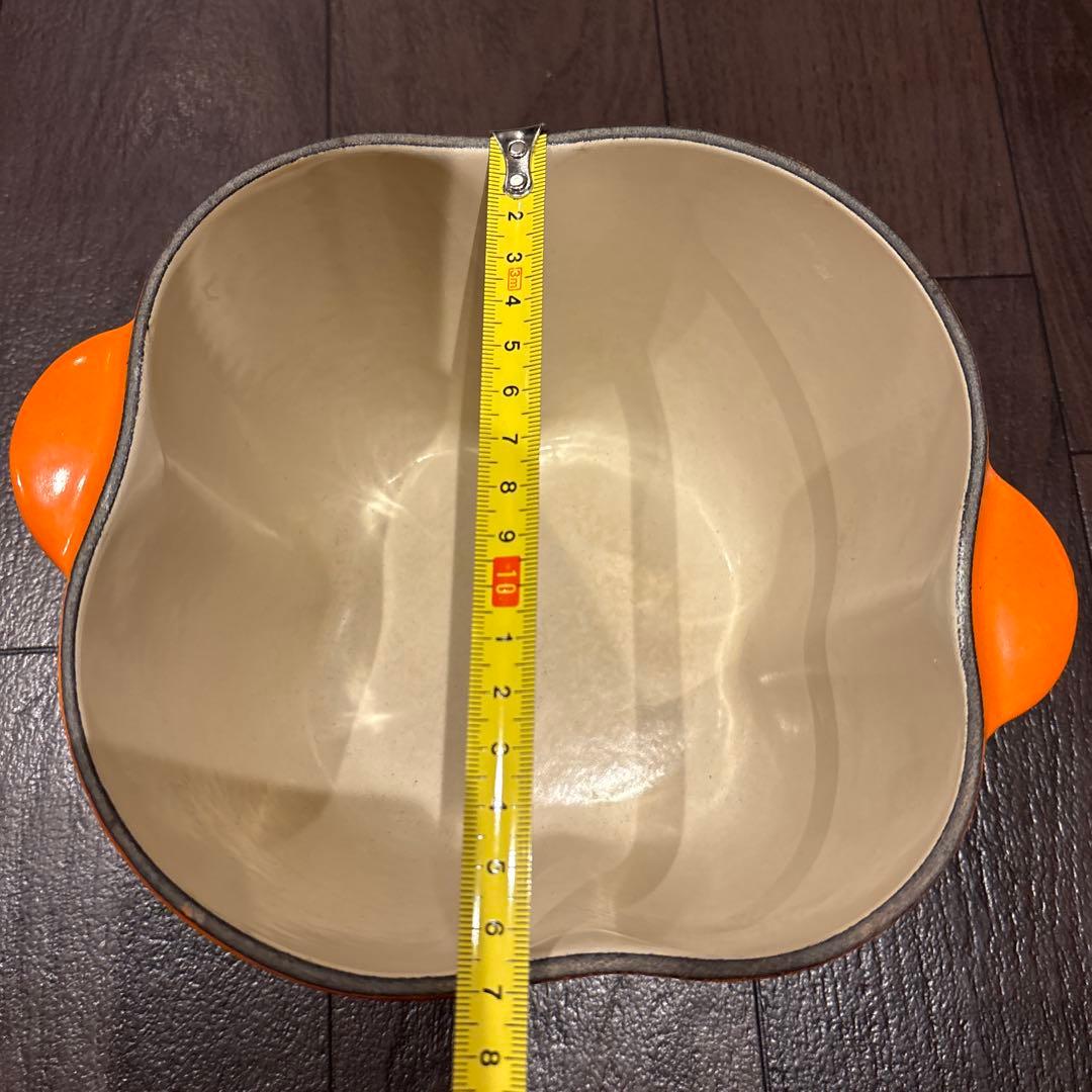 パプリカ型ホーロー鍋 オレンジ