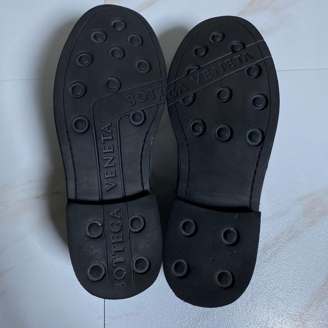 現行♡ボッテガヴェネタ 光沢レザー レースアップシューズ プレーントゥ 内羽根