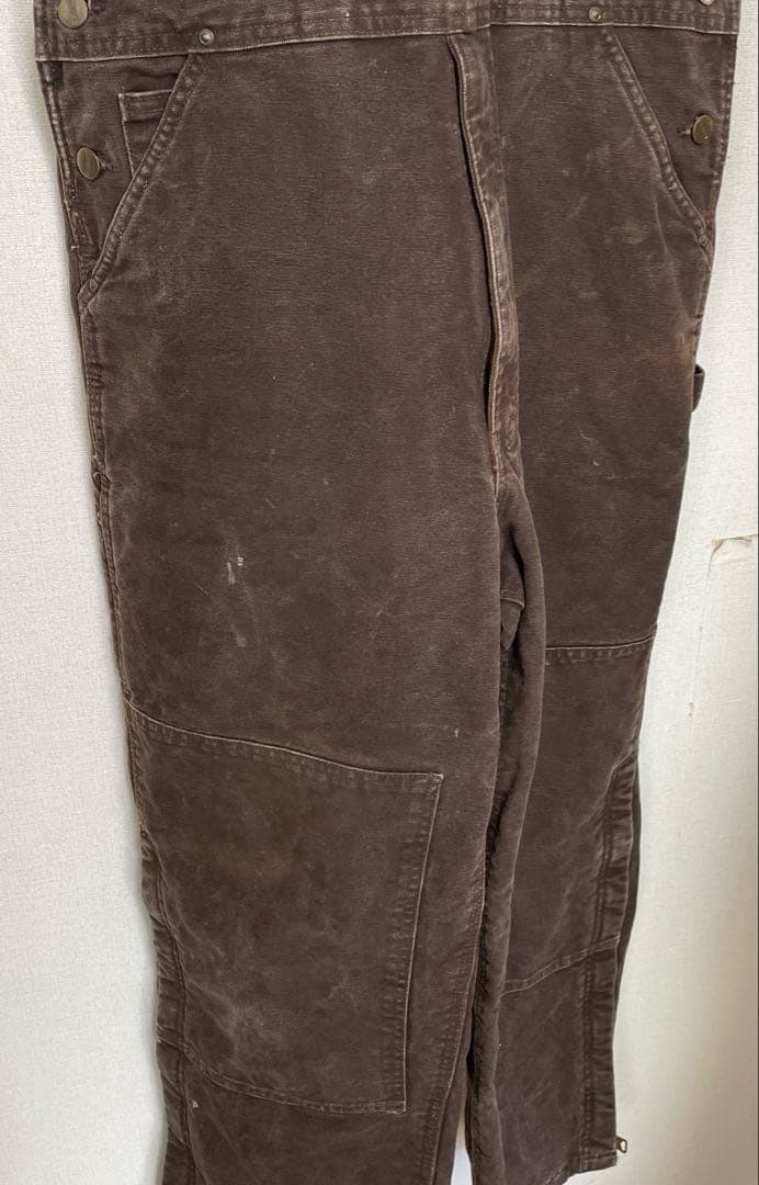 carharttカーハート　ダブルニー　ブラウン　オーバーオール 36×30