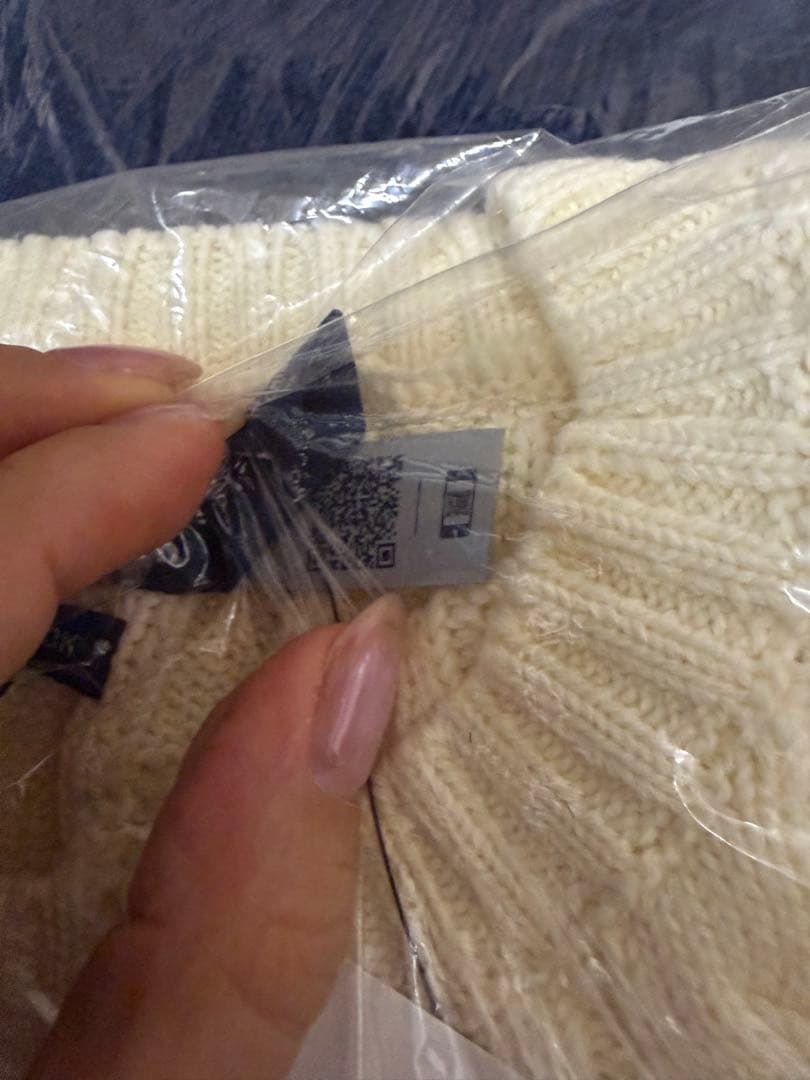 【新品】ポロラルフローレン ケーブルニット アイボリー L