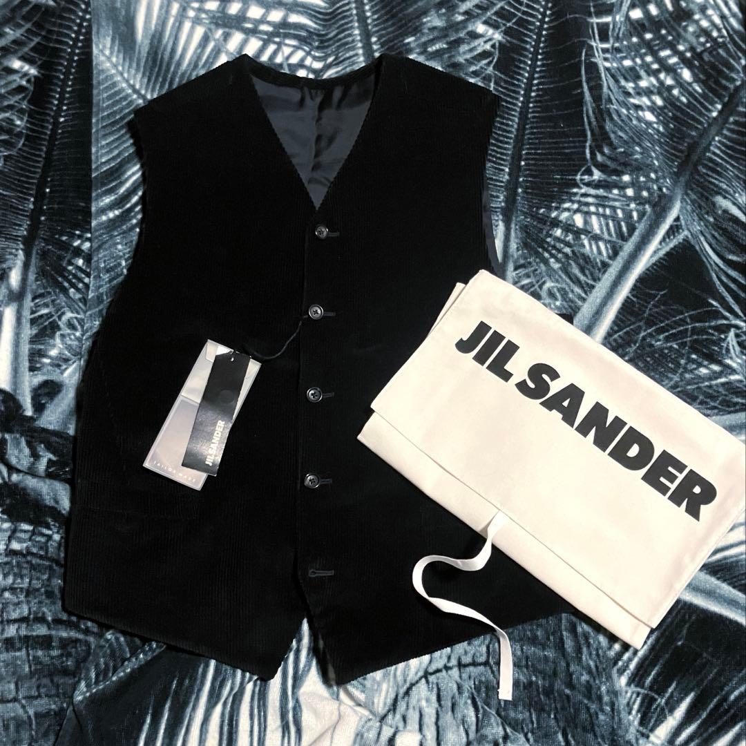 JIL SANDER 本人期 未使用 イタリア製 コーデュロイ ベスト ジレ