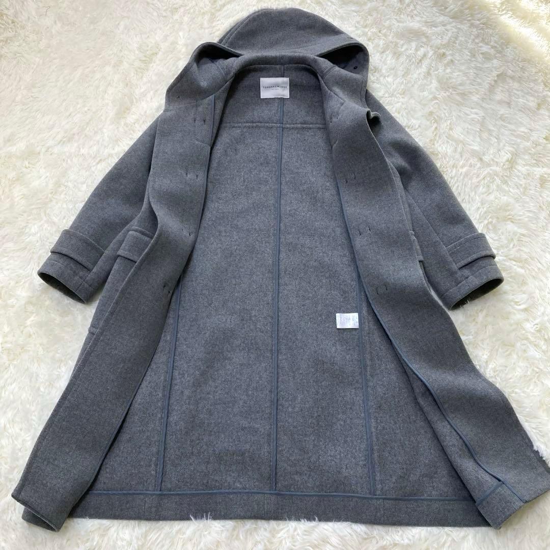 ☆美品☆　トゥモローランド　ダッフルコート　ロング丈　トグル4 グレー　34