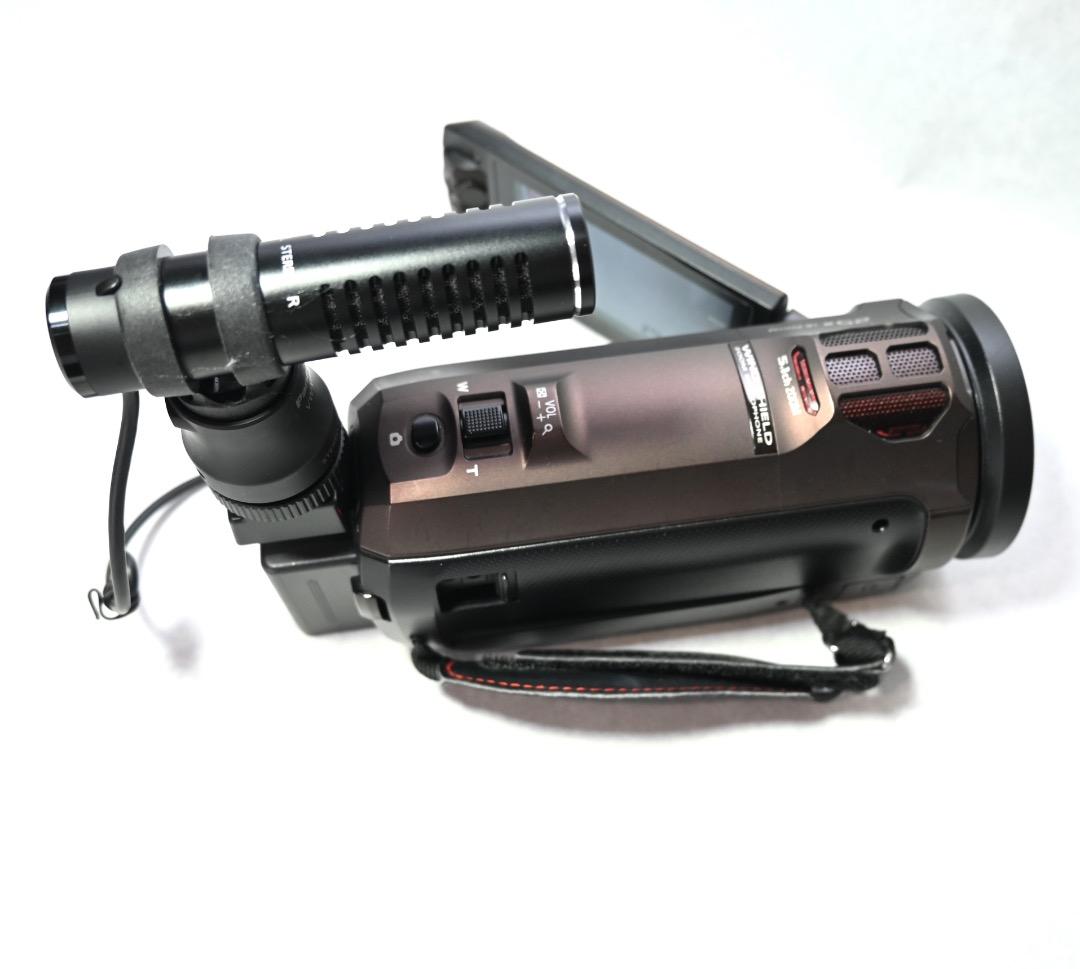 純正ステレオマイク付き　Panasonic HC-WX995M 4Kビデオカメラ