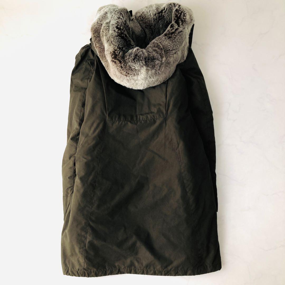 美品✨ウールリッチ ボウブリッジ ダウンコート ラビットファー　フーデット　S