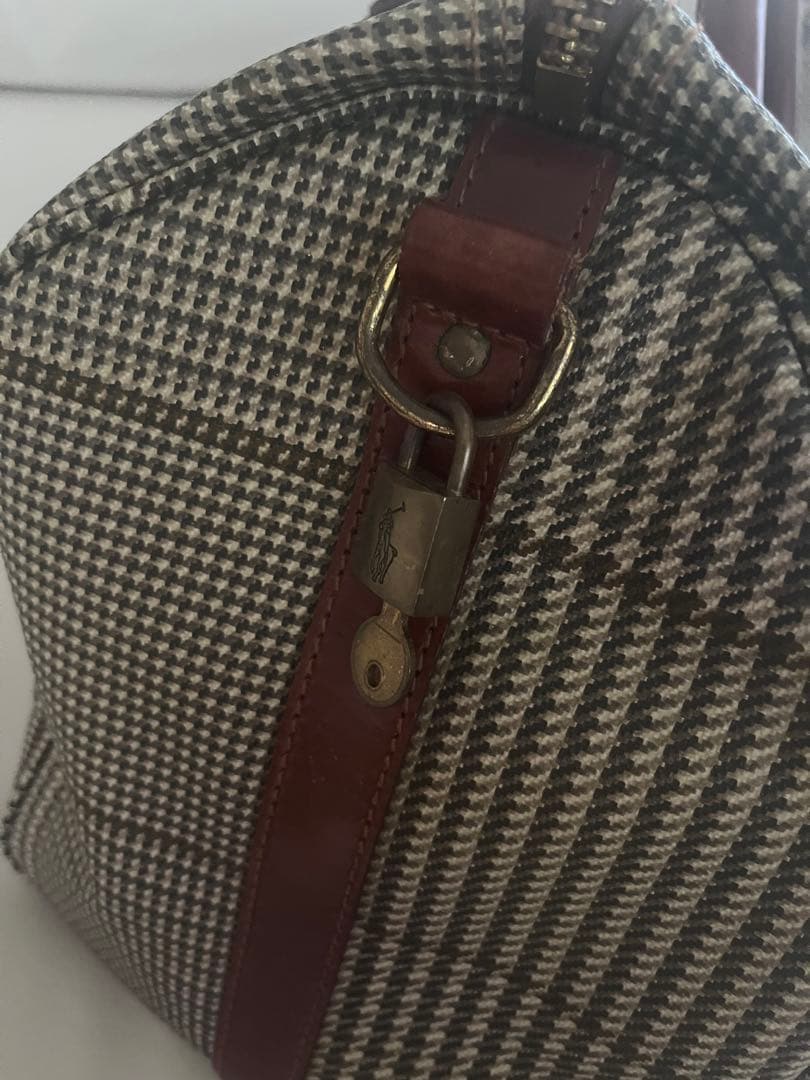 ラルフローレン　ボストンバッグ　千鳥柄