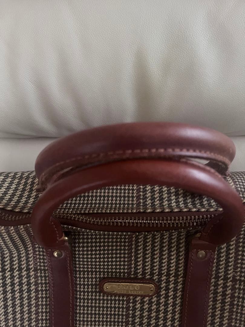 ラルフローレン　ボストンバッグ　千鳥柄