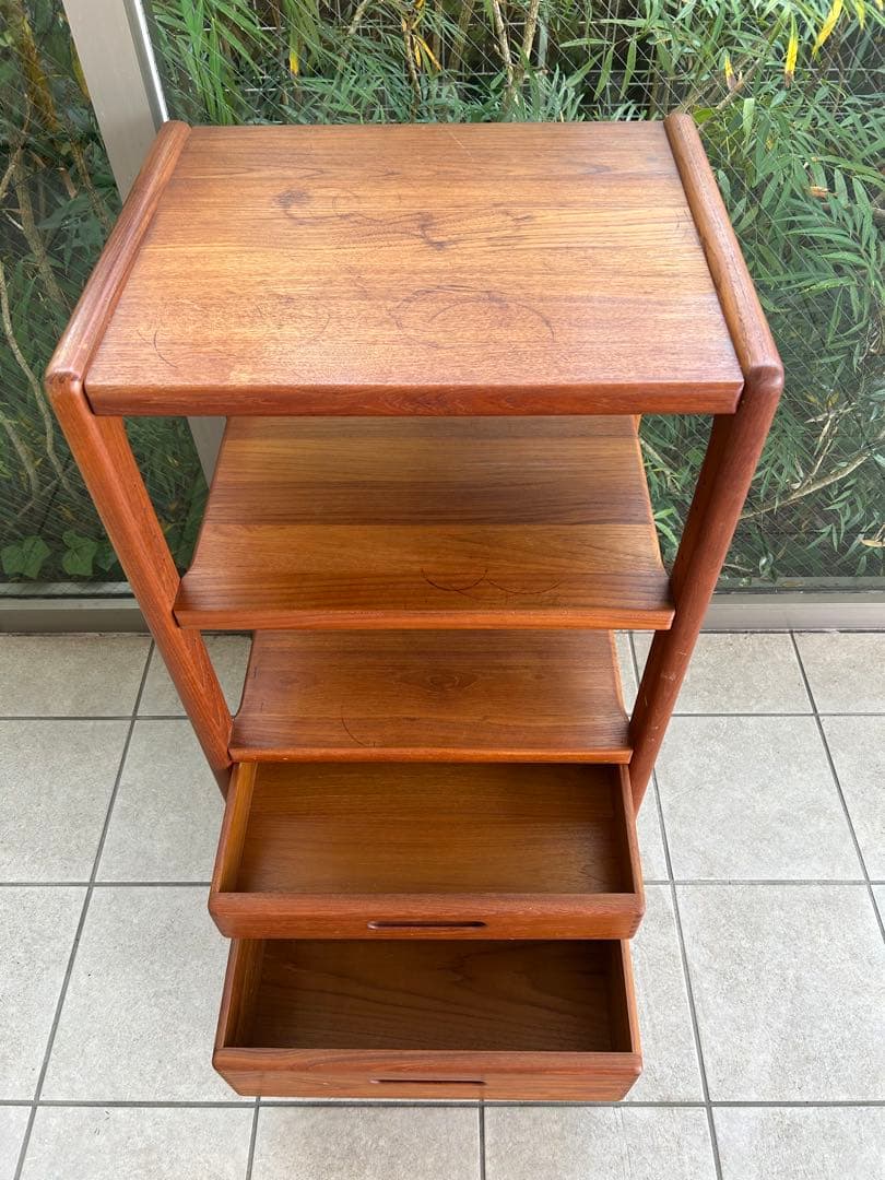 1970s 北欧 Danish デンマークヴィンテージ トロリーワゴン チーク材