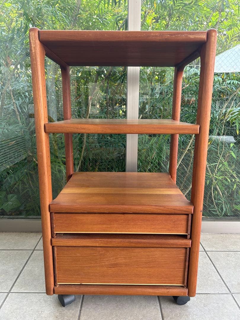 1970s 北欧 Danish デンマークヴィンテージ トロリーワゴン チーク材