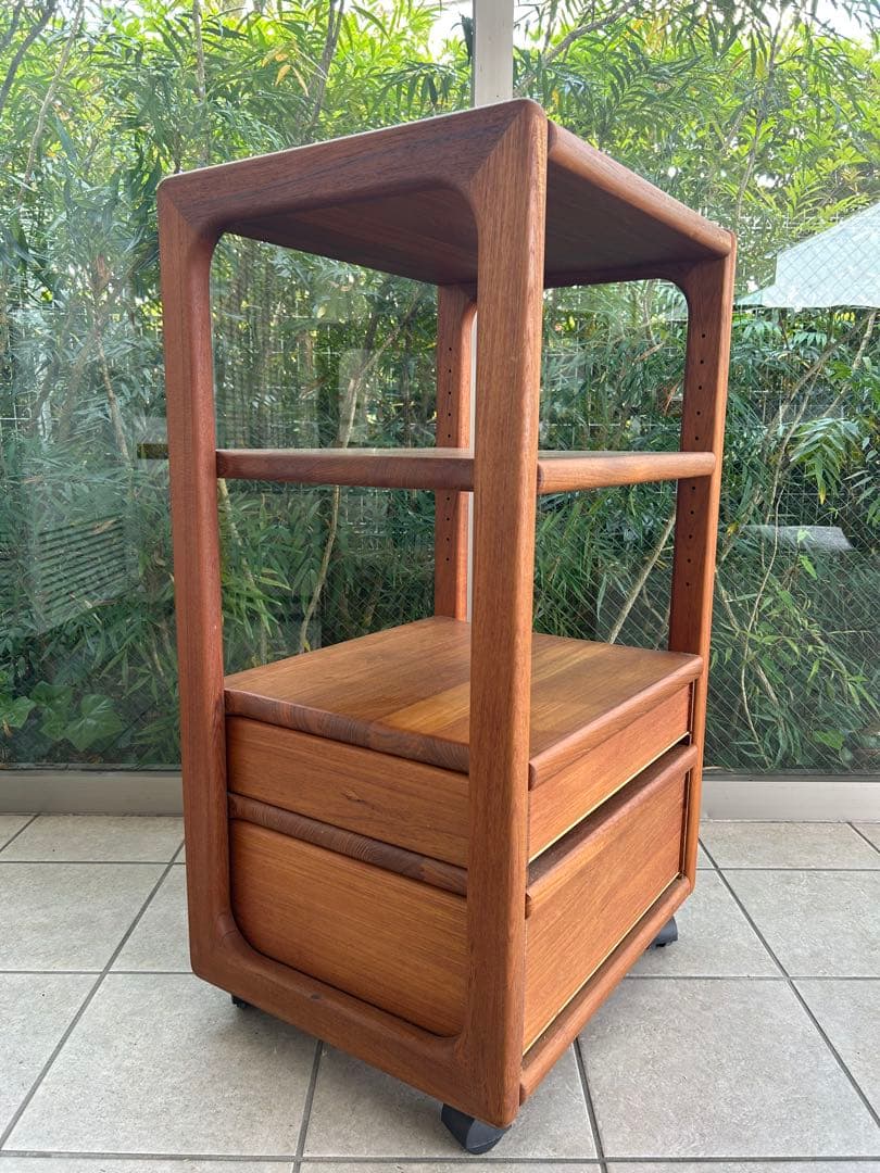 1970s 北欧 Danish デンマークヴィンテージ トロリーワゴン チーク材