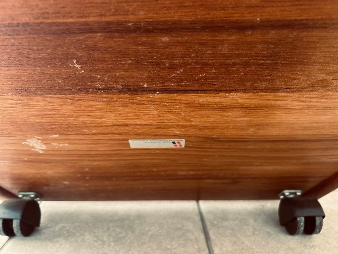 1970s 北欧 Danish デンマークヴィンテージ トロリーワゴン チーク材