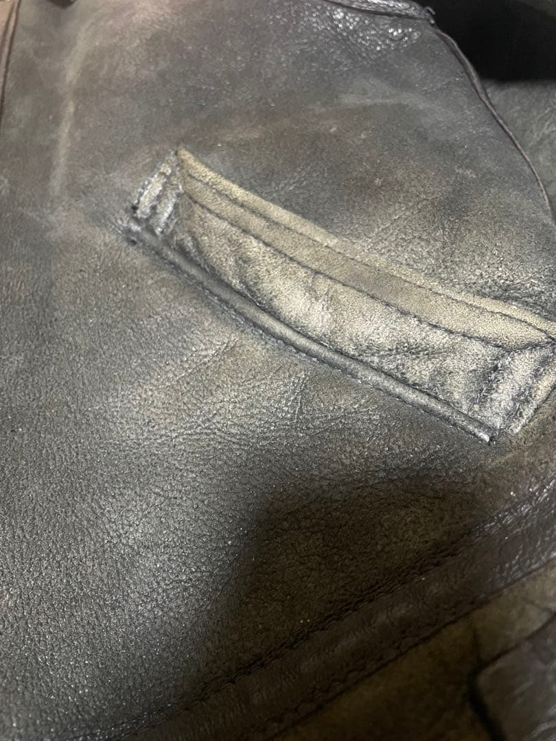 SCHOTT B-3 ムートンジャケット Lサイズ USA製 ゴールド金具 38